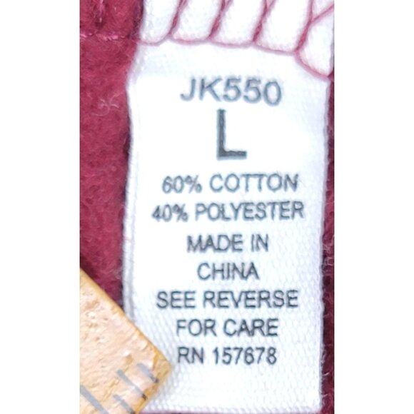 Reflex Boyfriend Hoodie Ultra Soft Burgundy Zip-Up Pockets Womens Large New Tags - Picture 6 of 11